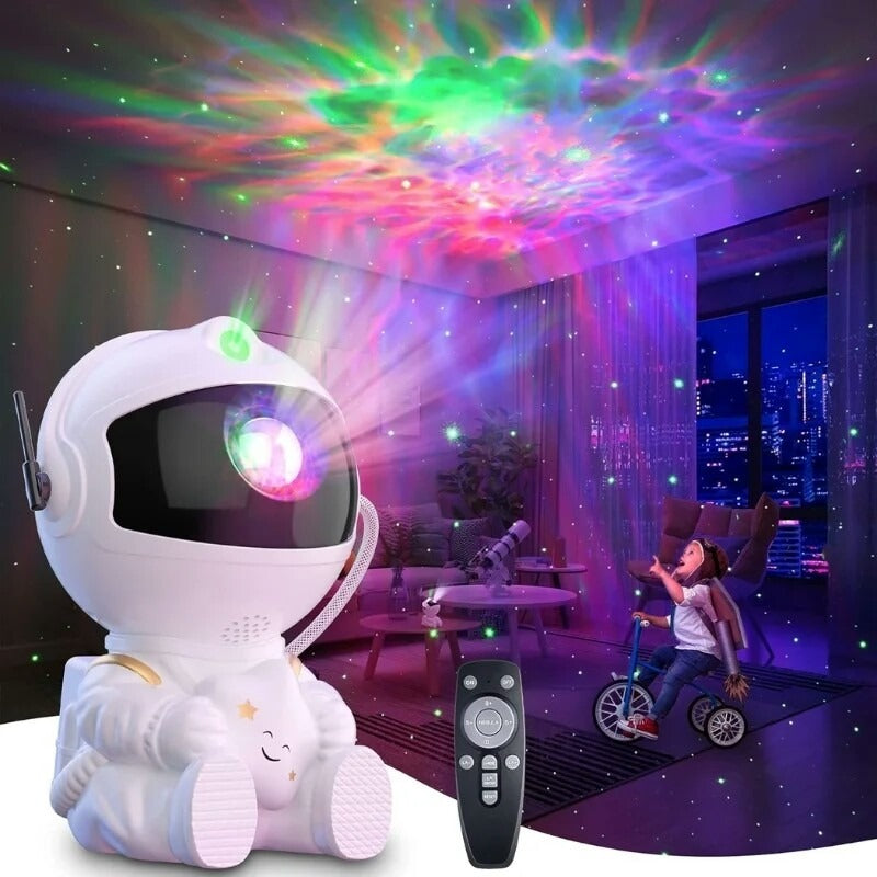 Astronaut Starry Sky Galaxy Projector Rotating Nebula Night Light with Remote Control & Timer for Kids Room & Home Decor ( Limited Stock | random )