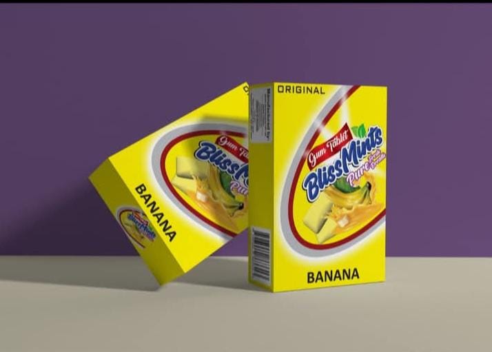 BlissMints Gum Tablets Assorted Fruit & Mint Flavors - 12 Packs x 12 Pieces | Fresh Breath & Long-Lasting Taste Variety Bundle ( strawberry )