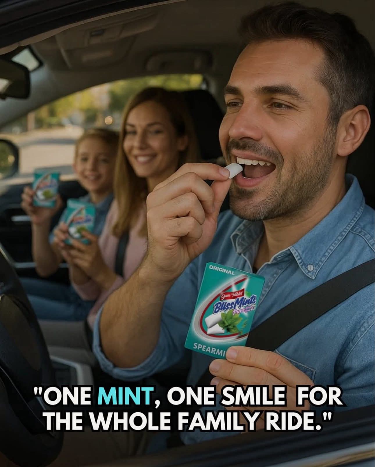 BlissMints Gum Tablets Assorted Fruit & Mint Flavors - 12 Packs x 12 Pieces | Fresh Breath & Long-Lasting Taste Variety Bundle ( strawberry )