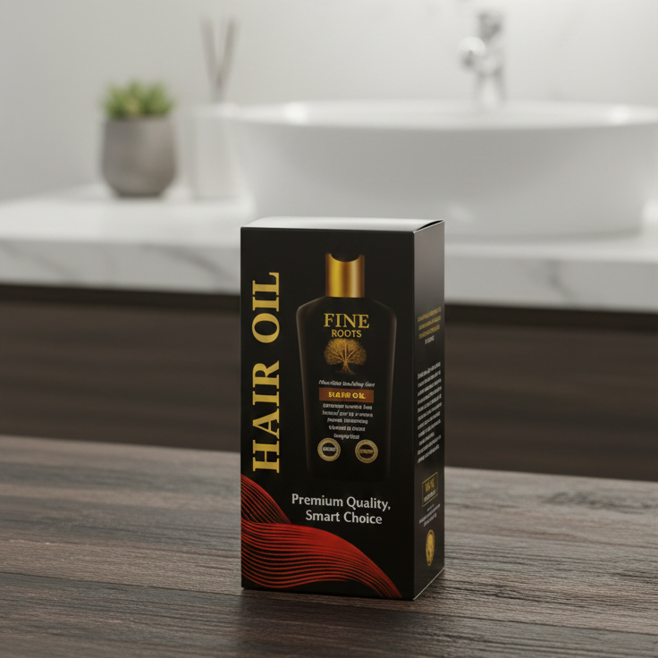 Fine Roots Hair Oil Providing Gentle Care Nourishing Formula Strengthening  Healthy Scalp Support And Everyday Use - 120ML