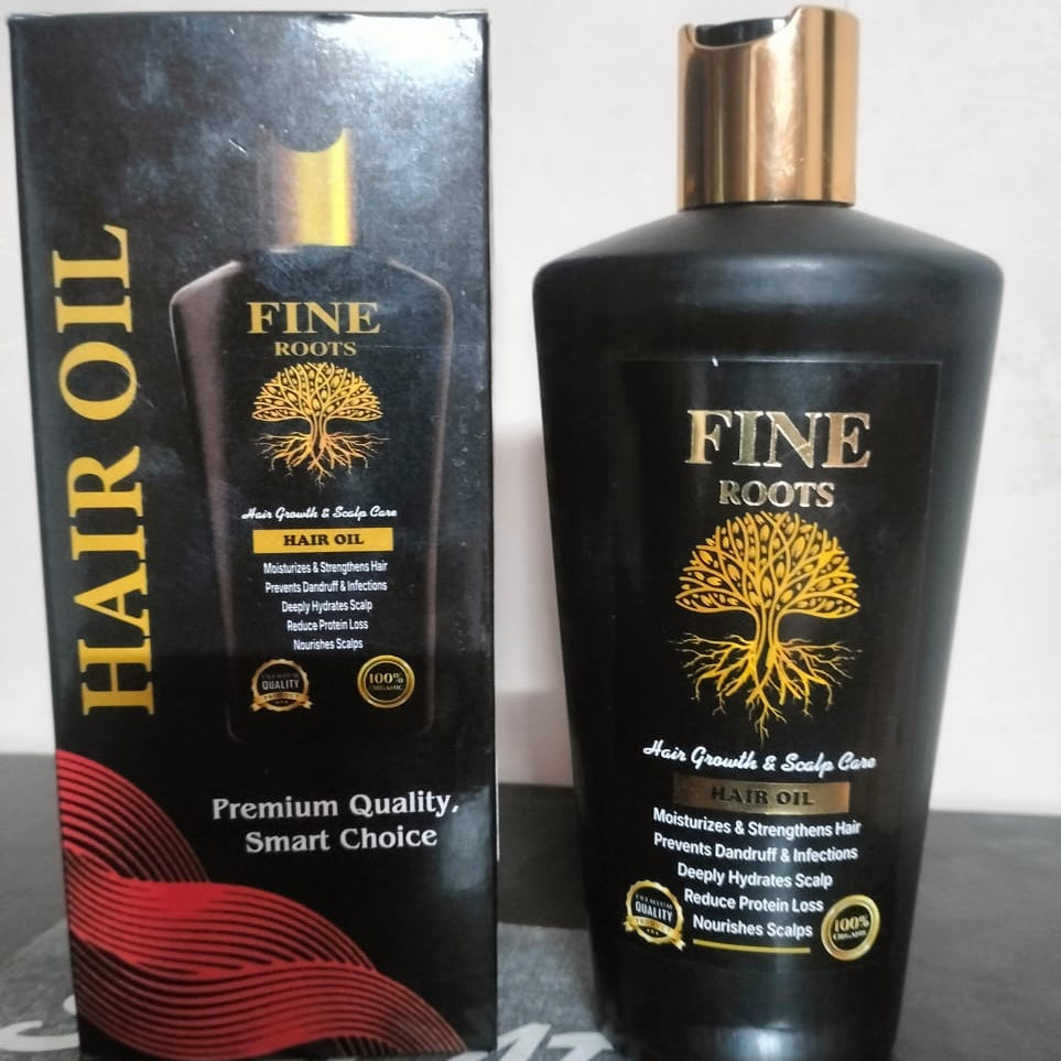 Fine Roots Hair Oil Providing Gentle Care Nourishing Formula Strengthening  Healthy Scalp Support And Everyday Use - 120ML