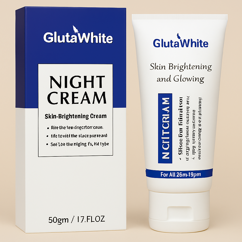 Gluta White Night Cream | 50ml | Advanced Brightening, Nourishing & Anti‑Aging Formula