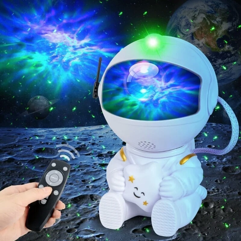 Astronaut Starry Sky Galaxy Projector Rotating Nebula Night Light with Remote Control & Timer for Kids Room & Home Decor ( Limited Stock | random )
