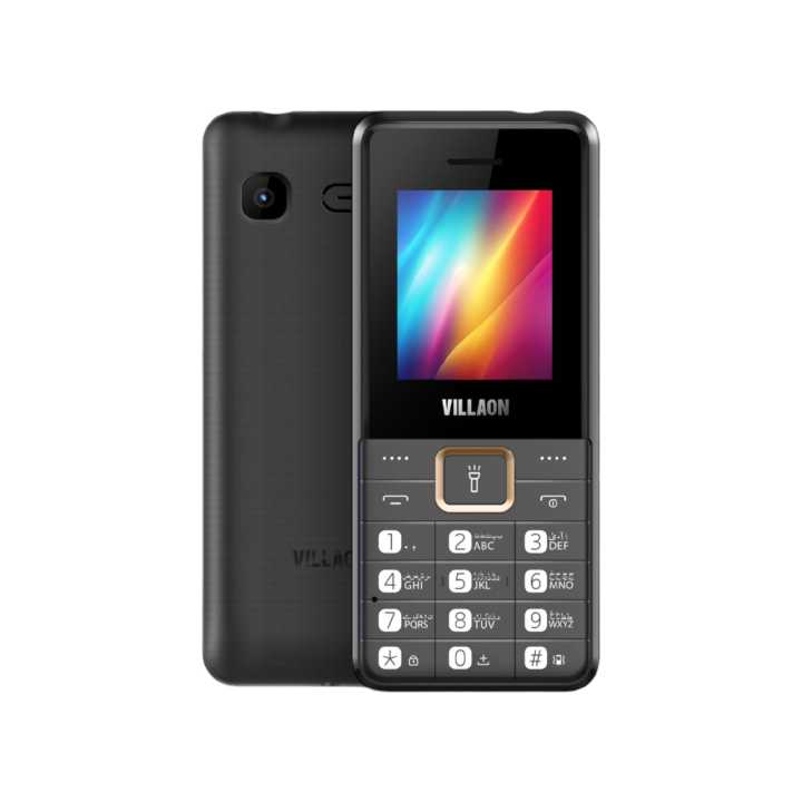 Villaon V210 1.8 Inch LCD Dual SIM Mobile With Removable 2500mAh Battery Basic Camera FM Radio Torch Light And PTA Approved (Random Color)