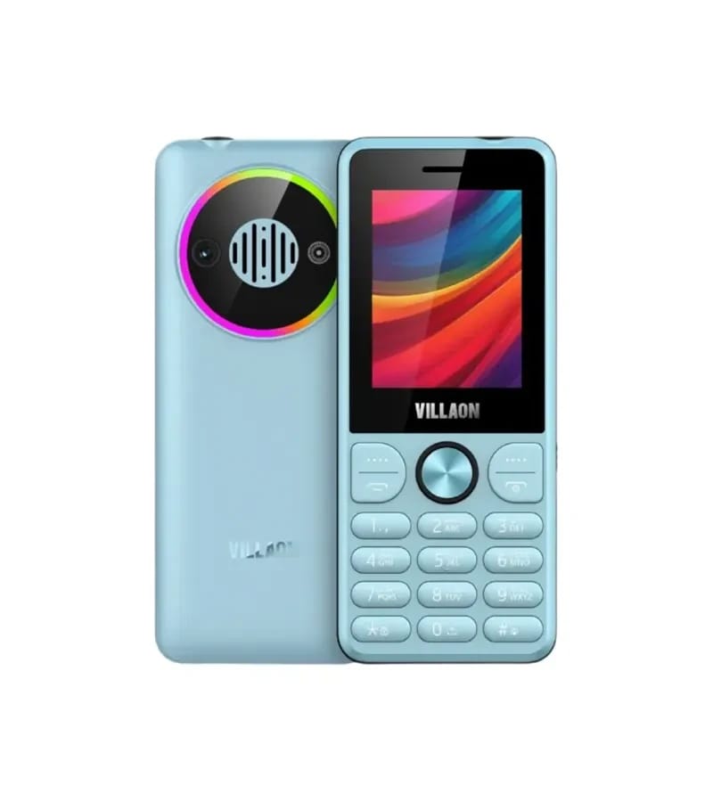 Villaon V220 2.4 Inch QQVGA Dual SIM PTA Approved Mobile With 2500mAh Battery 0.8MP Camera (Random Color)