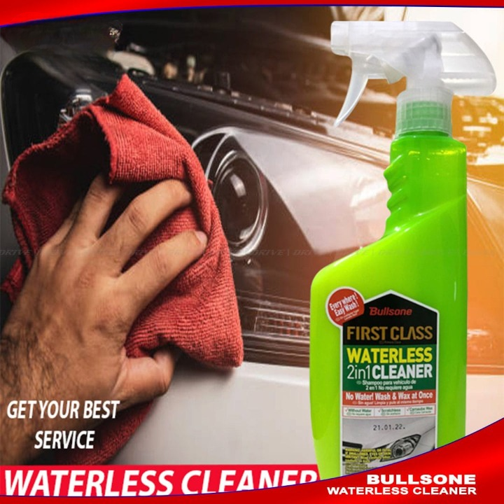 Waterless Wash & Wax Spray, Waterless Car Shampoo Bullsone Multi Purpose Cleaner -550ML-