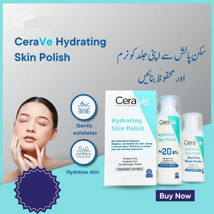 CeraVe Hydrating Skin Polish Gentle Exfoliator Providing Smoother Healthier Skin Hydrating Formula  Everyday Skin Care Support