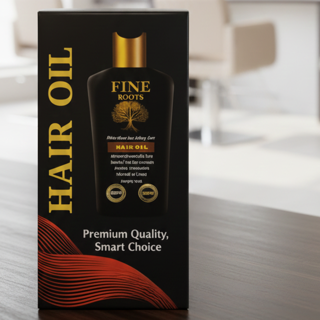 Fine Roots Hair Oil Providing Gentle Care Nourishing Formula Strengthening  Healthy Scalp Support And Everyday Use - 120ML