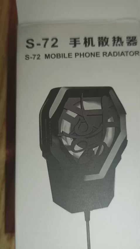 Portable Mobile Phone Quiet Cooling Fan Heat Diffuser Radiator With Light